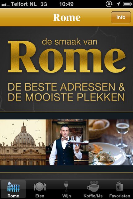 Screenshot of Smaak van Rome